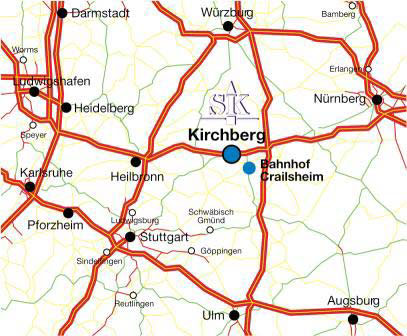 Anreise Schloss-Schule Kirchberg